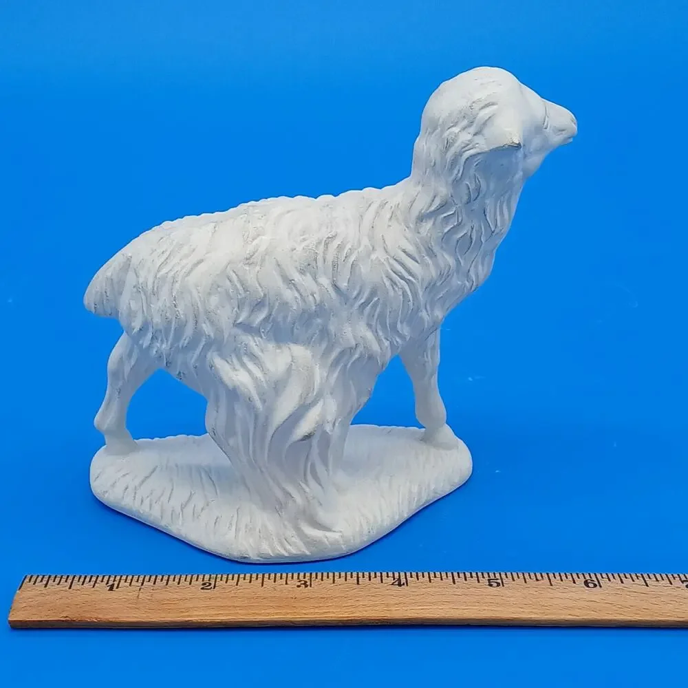 Vintage Atlantic & Euro-o-Con Mold Nativity Donkey Sheep - Unpainted & Unfired